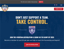 Tablet Screenshot of ourfootballclub.com